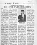En torno a Gabriela Mistral  [artículo] Rolando Manzano Concha.