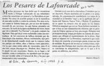 Los pesares de Lafourcade  [artículo] Ramiro Moya S.