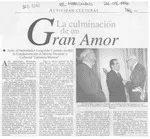 La Culminación de un gran amor  [artículo].