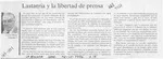 Lastarria y libertad de prensa  [artículo] Hector González V.