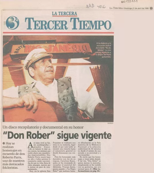"Don Rober" sigue vigente  [artículo].