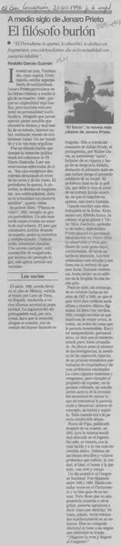 El filósofo burlón  [artículo] Rodolfo Garcés Guzmán.