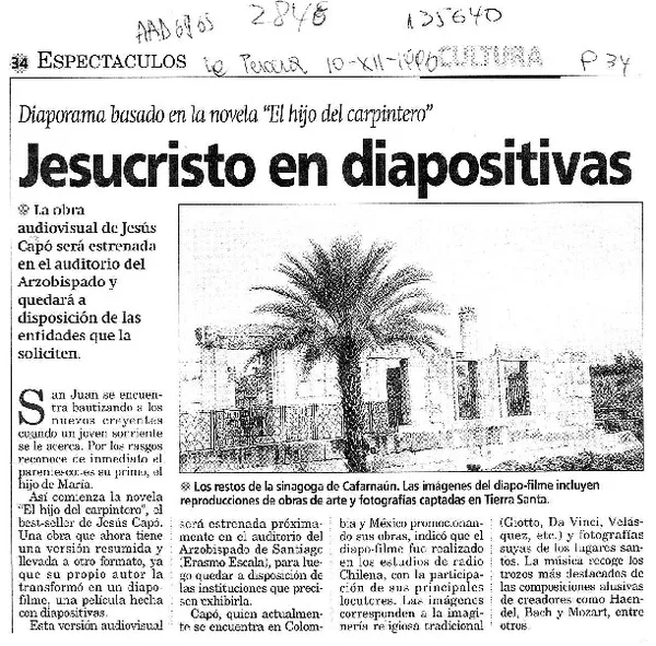 Jesucristo en diapositivas  [artículo].