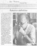 Retorno definitivo  [artículo].