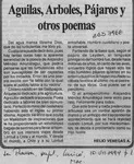 Aguilas, árboles, pájaros y otros poemas  [artículo] Helio Venegas A.