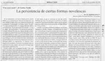 La persistencia de ciertas formas novelescas  [artículo] M. Alejandra Ochoa P.