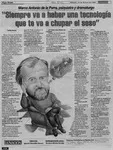 "Siempre va a haber una tecnología que te va a chupar el seso" [entrevista] [artículo] : Carolina Rousseau.