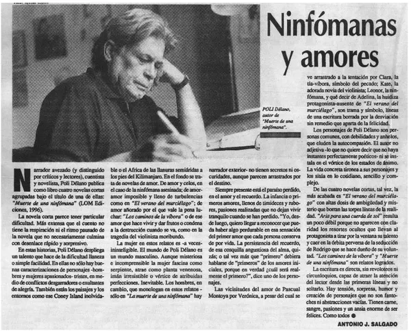 Ninfómanas y amores  [artículo] Antonio J. Salgado.