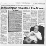 En Washington recuerdan a José Donoso  [artículo].