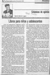Libros para niños y adolescentes  [artículo] Marino Muñoz Lagos.