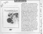 Ausencias  [artículo].
