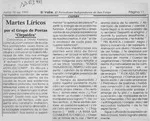 Martes líricos  [artículo].