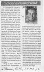 Ediciones Universidad  [artículo] Ramón Riquelme.