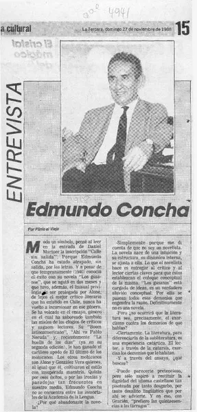 "Para mí, la vida tiene una trascendencia absoluta"  [artículo] Andrés Gómez B.