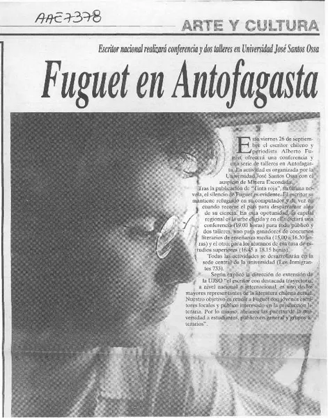 Fuguet en Antofagasta  [artículo]