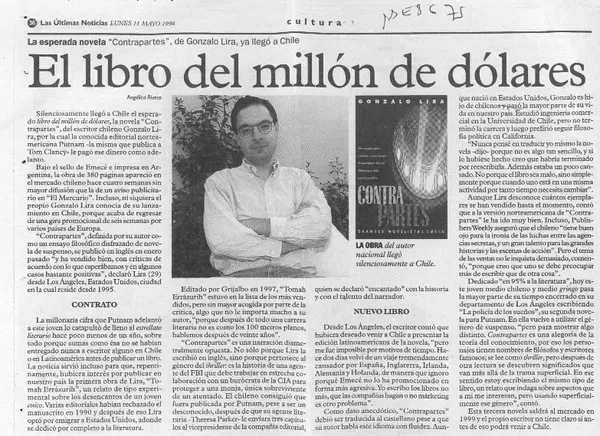 El libro del millón de dólares  [artículo] Angélica Rivera.