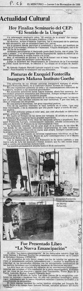 Fue presentado libro "La nueva emancipación"  [artículo].