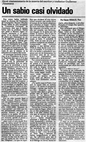 Un sabio casi olvidado  [artículo] Eleazar Rosales.