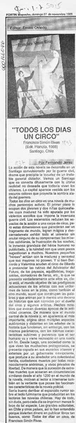 "Todos los días un circo"  [artículo] Fernando Jerez.
