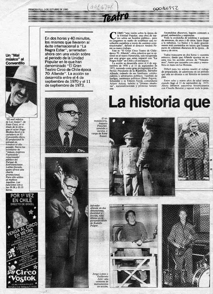 La historia que todavía no hace historia  [artículo] Carmen Mera O.