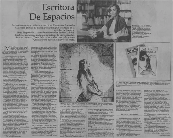 Escritora de espacios  [artículo] Carmen Figueroa.