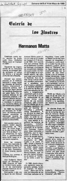 Hermanos Matta  [artículo].
