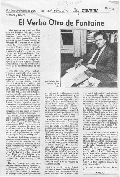 El verbo otro de Fontaine  [artículo] Filebo.