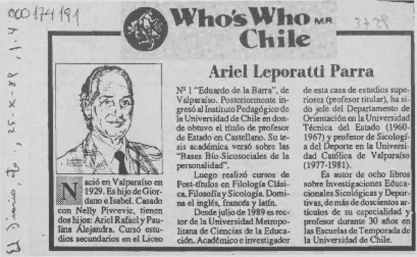 Ariel Leporatti Parra  [artículo].