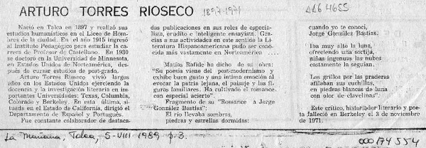 Arturo Torres Rioseco  [artículo].