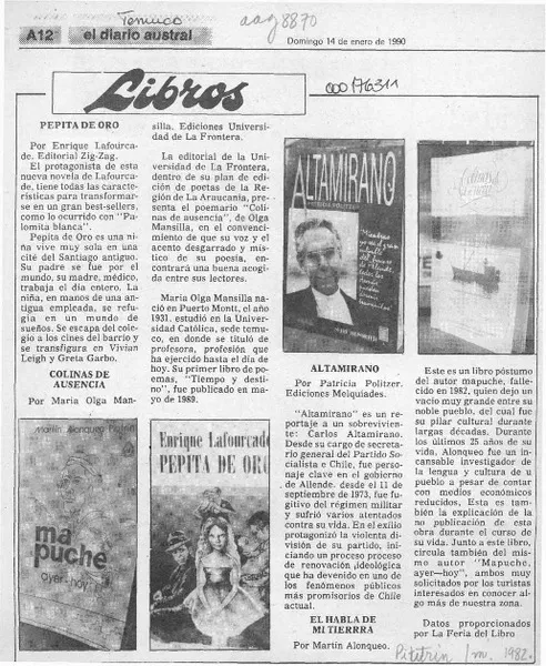 Libros  [artículo].
