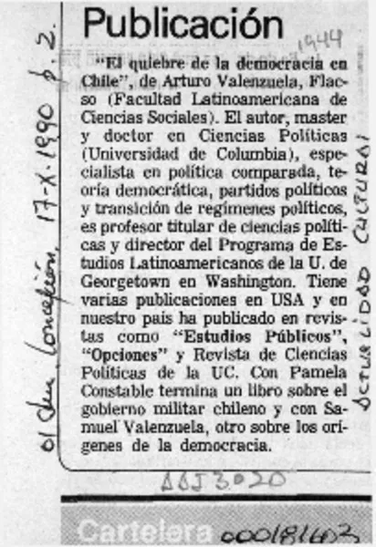 Publicación  [artículo].