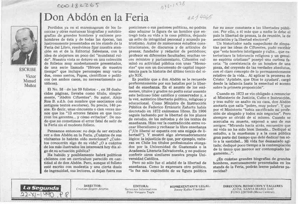 Don Abdón en la Feria  [artículo] Jorge Edwards.