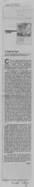 La edad del pavo  [artículo] A. M. L.