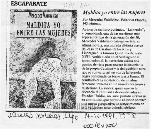 Maldita yo entre las mujeres  [artículo].