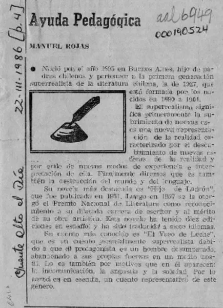 Ayuda pedagógica  [artículo].