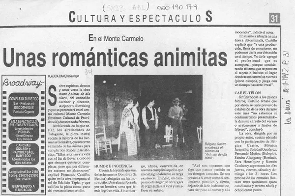 Unas románticas animitas  [artículo] Claudia Daneri.