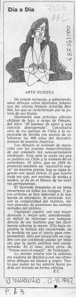 Arte nudista  [artículo] E. C.