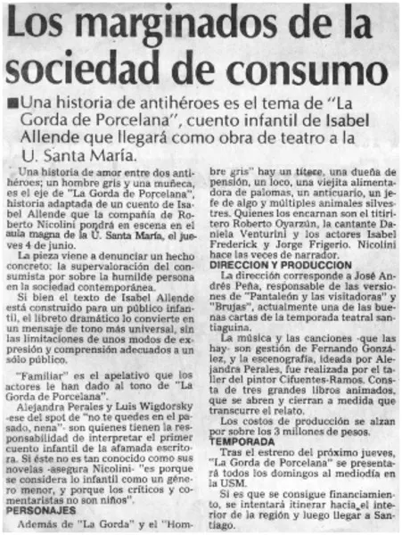 Los Marginados de la sociedad de consumo  [artículo].
