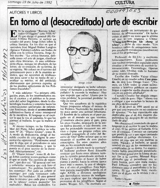 En torno al (desacreditado) arte de escribir  [artículo] Filebo.