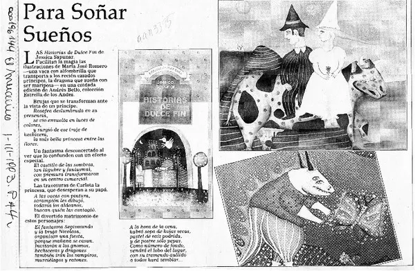 Para soñar sueños  [artículo].
