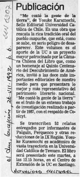 Publicación  [artículo].