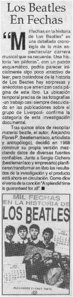 Los Beatles en fechas  [artículo]