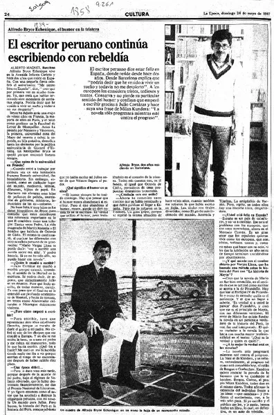 El escritor peruano continúa escribiendo con rebeldía  [artículo] Alberto Magnet.
