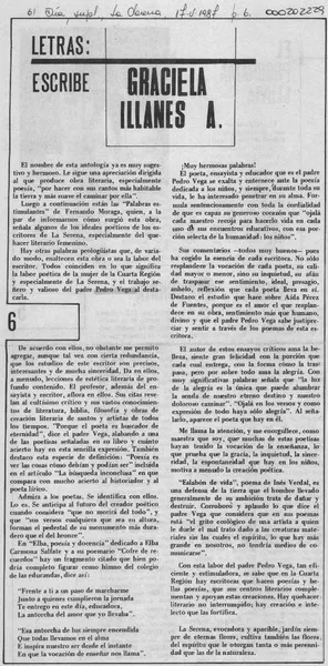 Letras  [artículo] Graciela Illanes A.