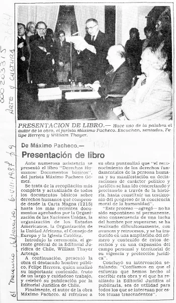 Presentación de libro  [artículo].