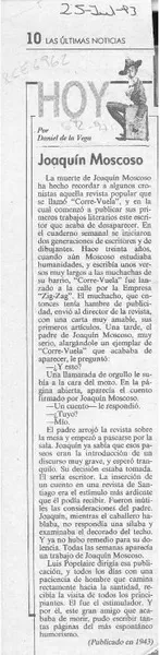 Joaquín Moscoso  [artículo] Daniel de la Vega.