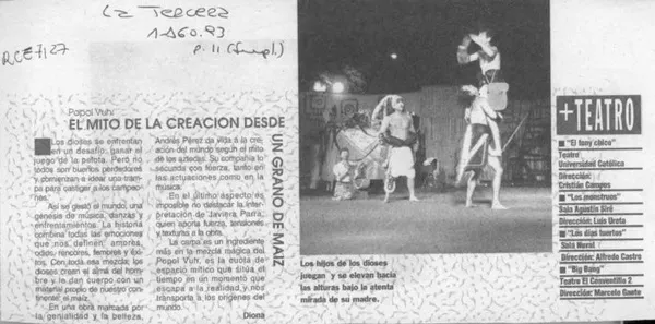 El mito de la creación desde un grano de maíz  [artículo] Diona.