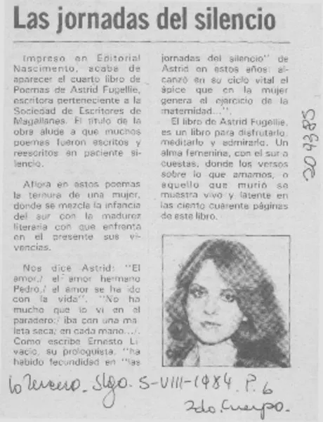 Las Jornadas del silencio  [artículo].