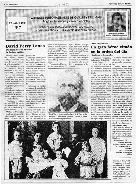 Grandes personalidades de Ovalle y de Limarí  [artículo] Enrique Ugalde Santos.
