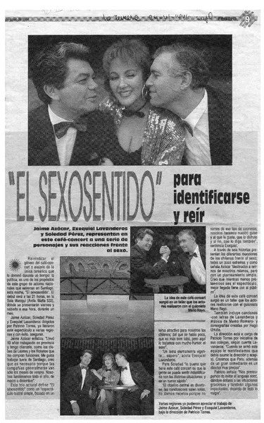 "El Sexosentido" para identificarse y reír  [artículo].